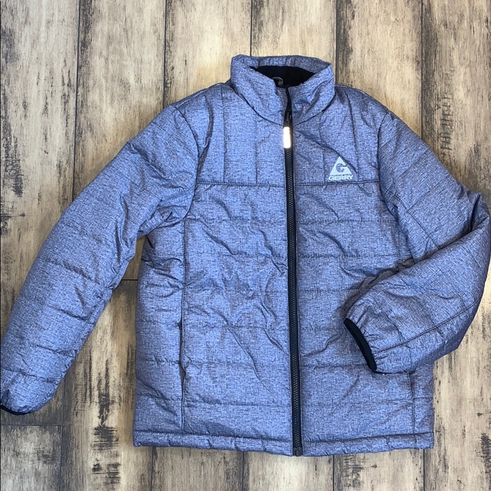 Gerry kids gray puffer jacket med-10/12